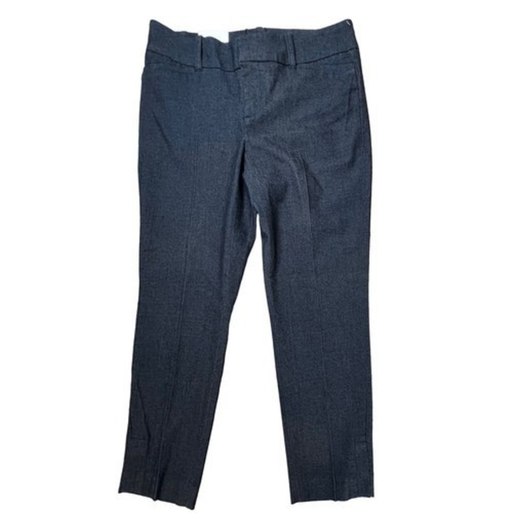 Calvin Klein Lightweight Denim Modern Ankle Pants Indigo Blue 6 Career Designer